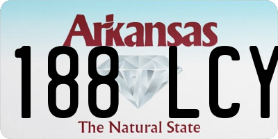 AR license plate 188LCY