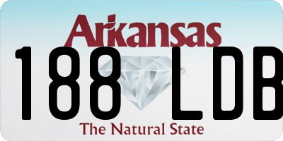 AR license plate 188LDB