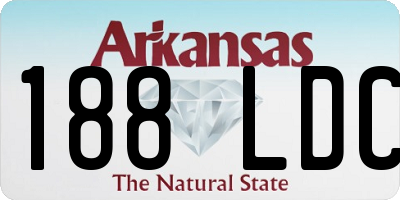 AR license plate 188LDC