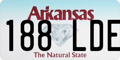 AR license plate 188LDE
