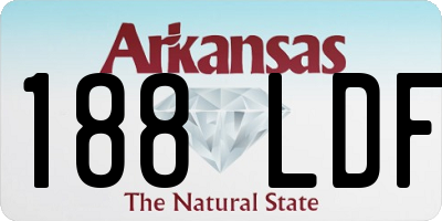 AR license plate 188LDF