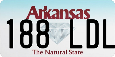 AR license plate 188LDL