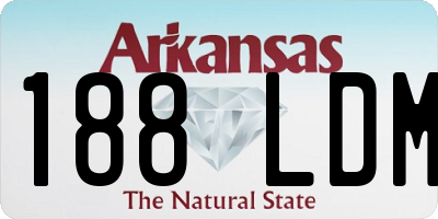 AR license plate 188LDM