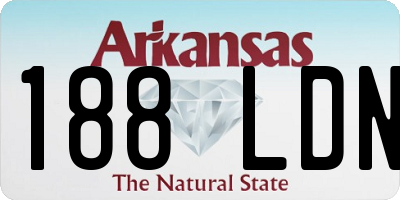 AR license plate 188LDN