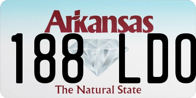 AR license plate 188LDO