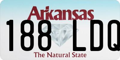 AR license plate 188LDQ