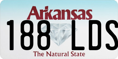 AR license plate 188LDS