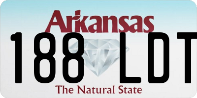 AR license plate 188LDT