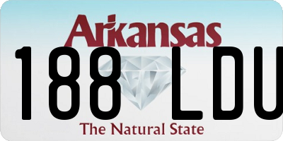 AR license plate 188LDU