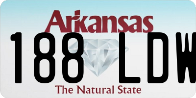 AR license plate 188LDW