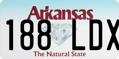 AR license plate 188LDX