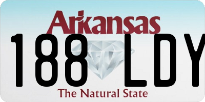 AR license plate 188LDY