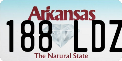 AR license plate 188LDZ
