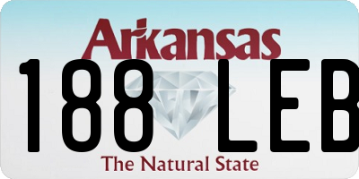 AR license plate 188LEB