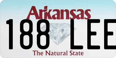 AR license plate 188LEE
