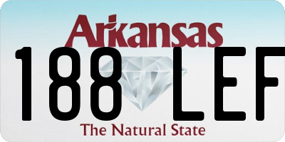 AR license plate 188LEF