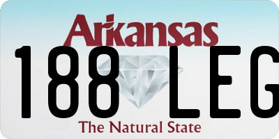 AR license plate 188LEG