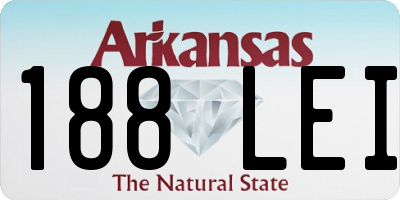 AR license plate 188LEI