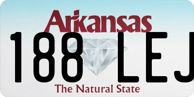AR license plate 188LEJ