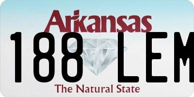 AR license plate 188LEM