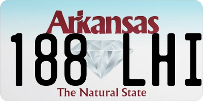 AR license plate 188LHI
