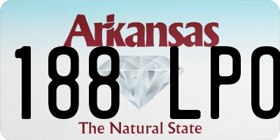 AR license plate 188LPO
