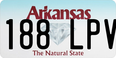 AR license plate 188LPV