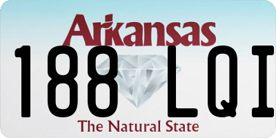 AR license plate 188LQI