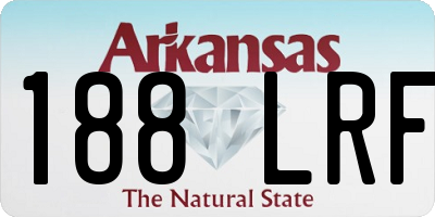 AR license plate 188LRF