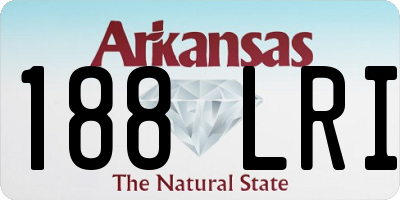 AR license plate 188LRI