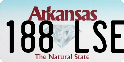 AR license plate 188LSE