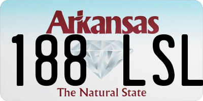 AR license plate 188LSL