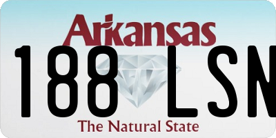 AR license plate 188LSN