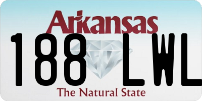 AR license plate 188LWL