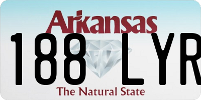 AR license plate 188LYR