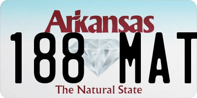 AR license plate 188MAT