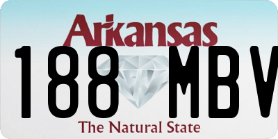 AR license plate 188MBV
