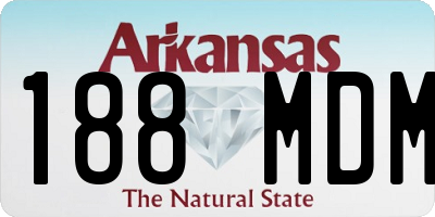 AR license plate 188MDM