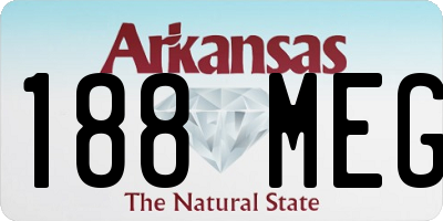 AR license plate 188MEG