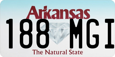 AR license plate 188MGI