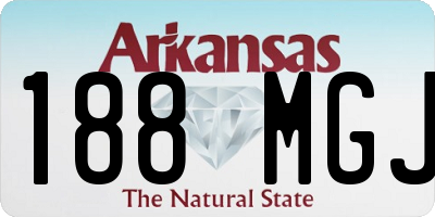 AR license plate 188MGJ