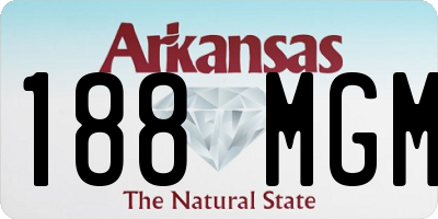 AR license plate 188MGM