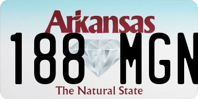 AR license plate 188MGN