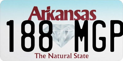 AR license plate 188MGP