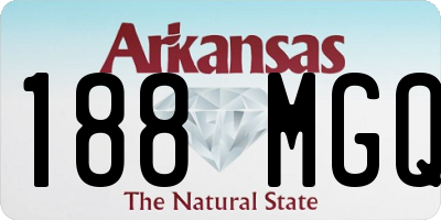 AR license plate 188MGQ