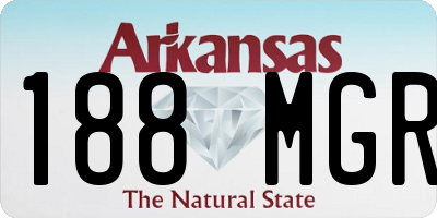 AR license plate 188MGR