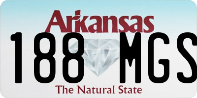 AR license plate 188MGS