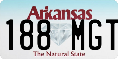 AR license plate 188MGT