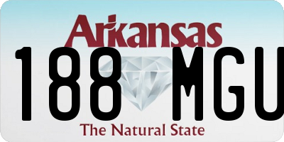 AR license plate 188MGU