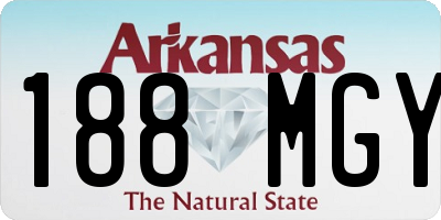 AR license plate 188MGY